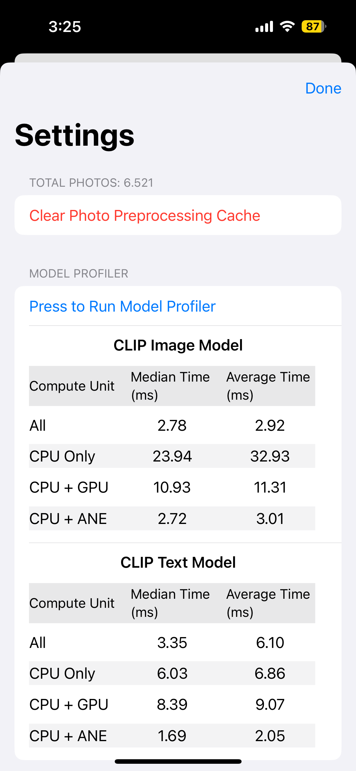 Profiling with power saving on